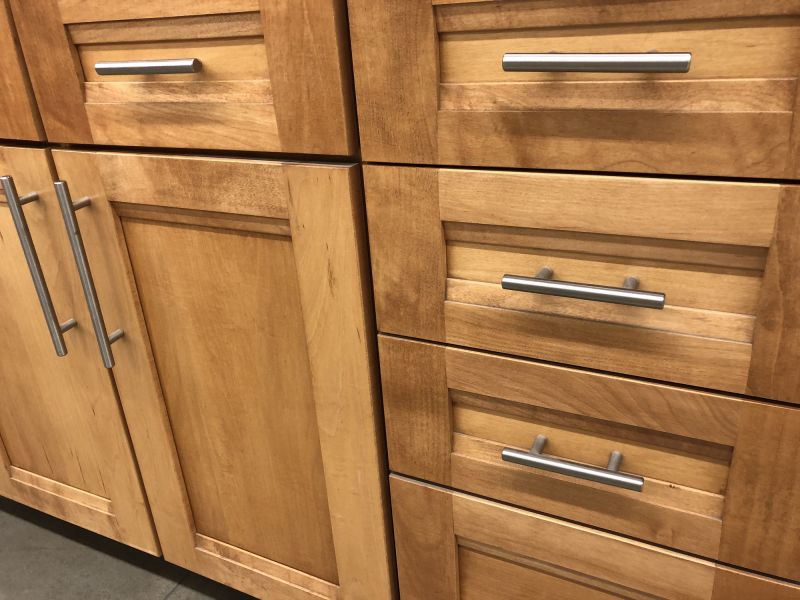 Freshly Refinished Cabinets